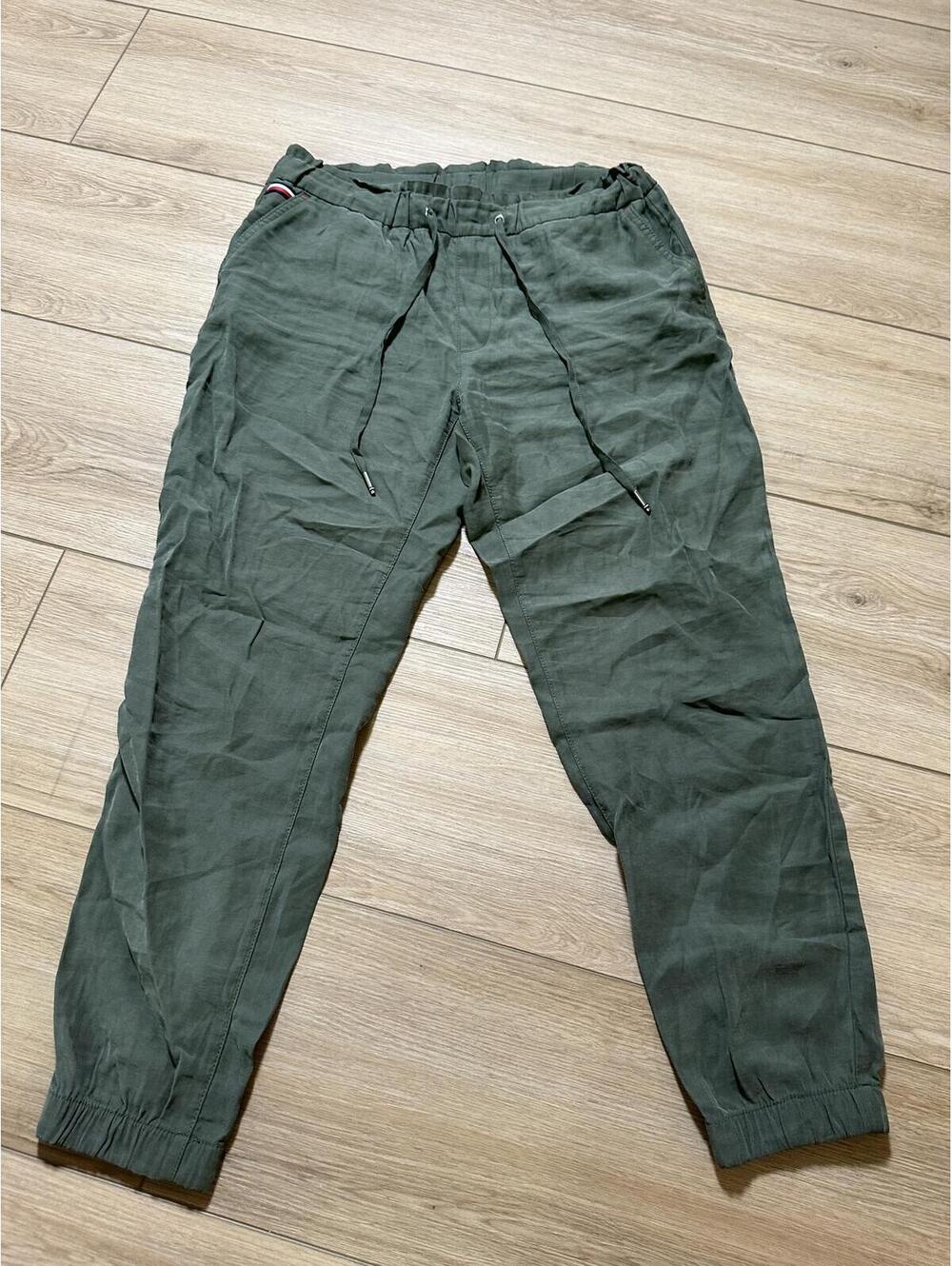 Tommy Hilfiger Olive Green Drawstring Jogger Pants Size S